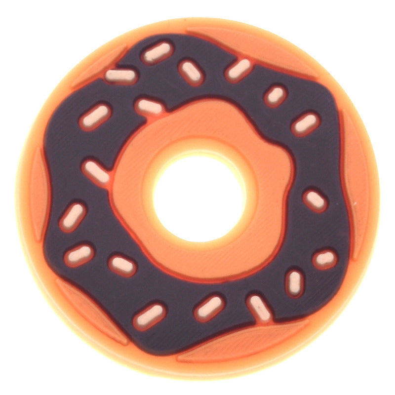 Al por mayor 100pcs de dibujos animados de pvc Donut Diy Shoe Hebilla